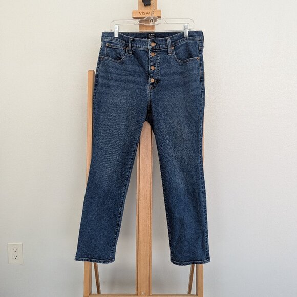 J. Crew Essential Straight Jean Button Fly - Picture 1 of 5